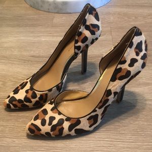 BCBG Leopard Pumps